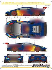SK Decals SK24208: Marking / livery 1/24 scale - Lamborghini SK Decals SK24208: Marking / livery 1/24 scale - Lamborghini